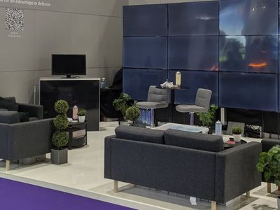 Exhibition stand design lounge area for client meetings